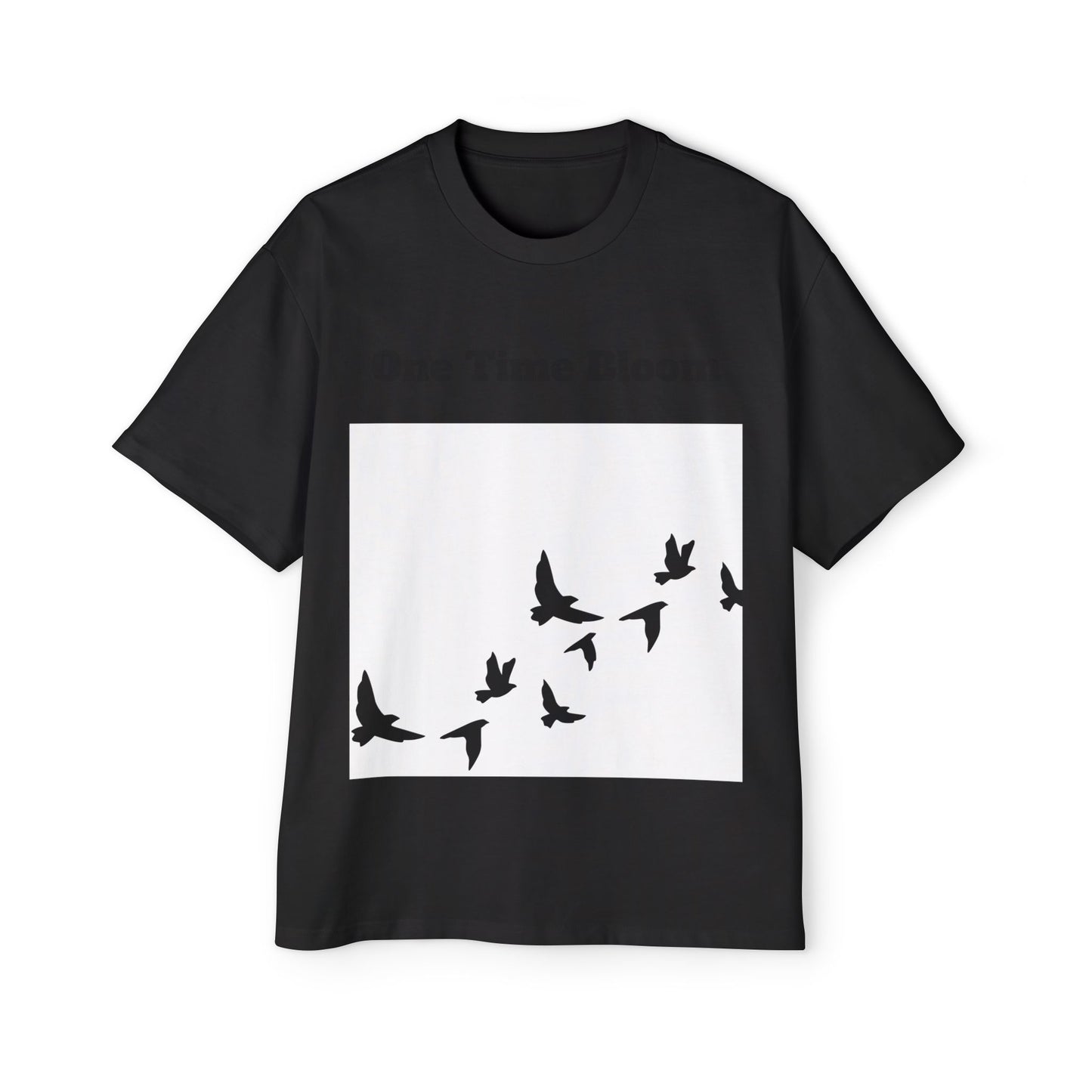 Men's Heavy Oversized Tee - Birds