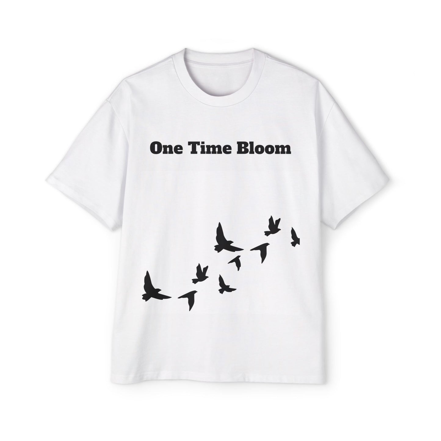 Men's Heavy Oversized Tee - Birds