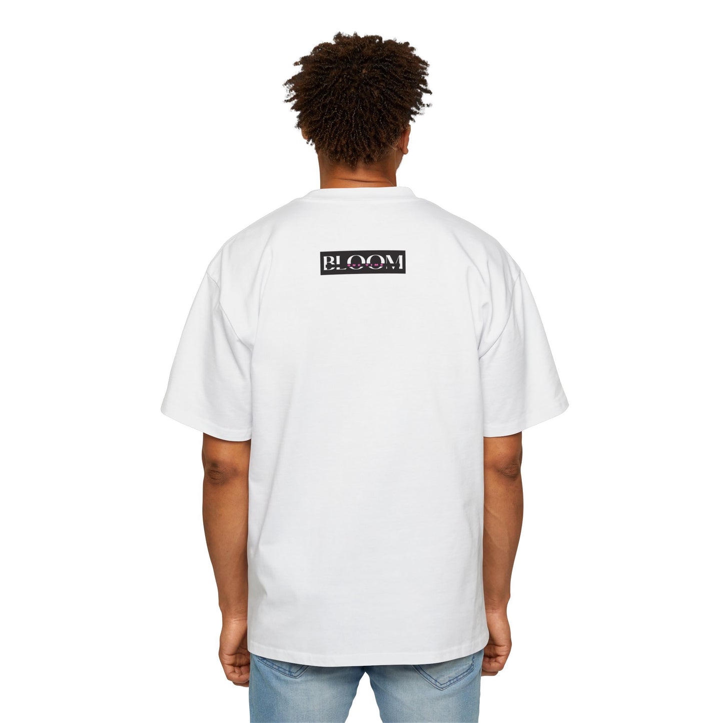 Men's Heavy Oversized Tee - One Time Bloom - Made in Australia