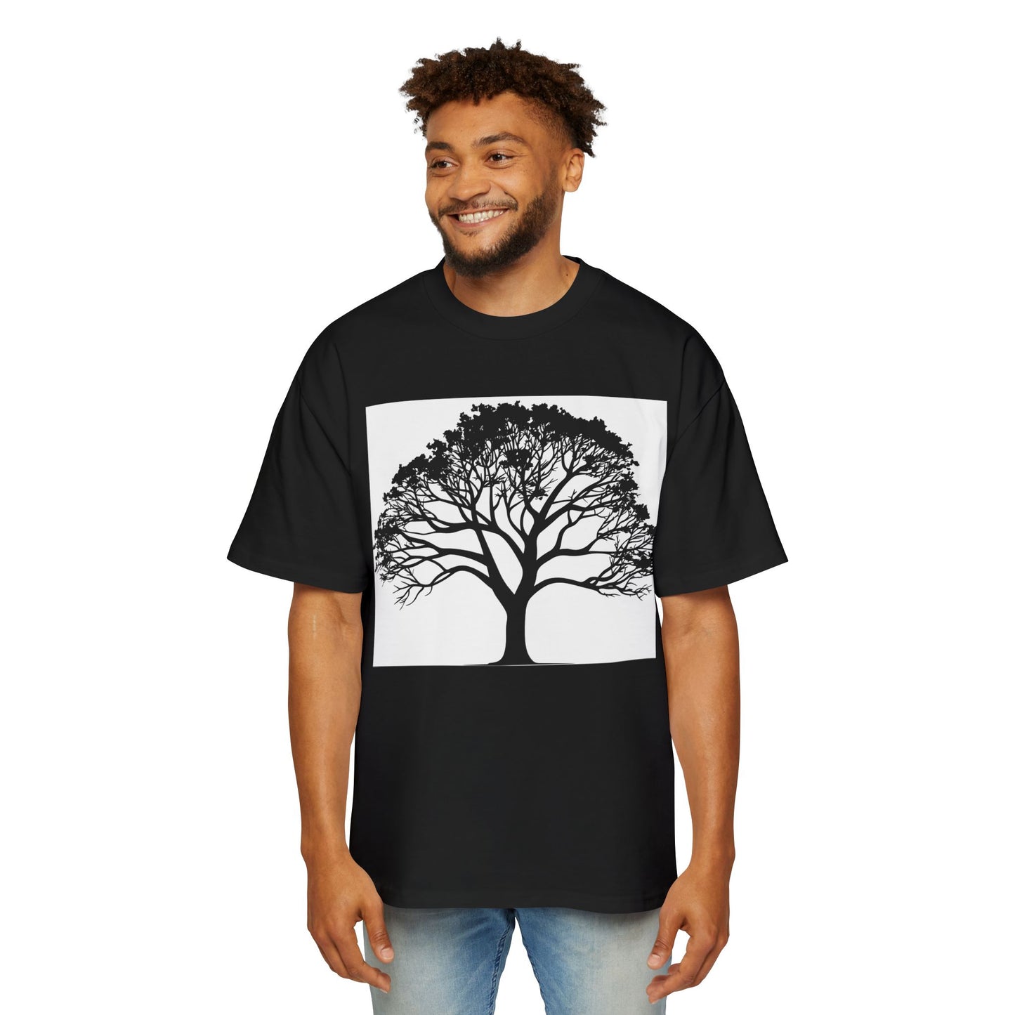 Men's Heavy Oversized Tee - Roots