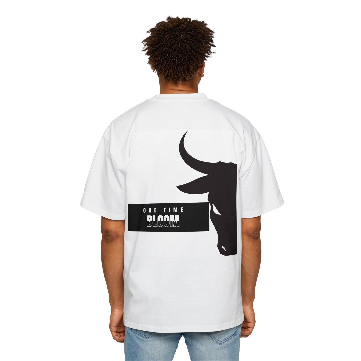 Men's Heavy Oversized Tee - Bull