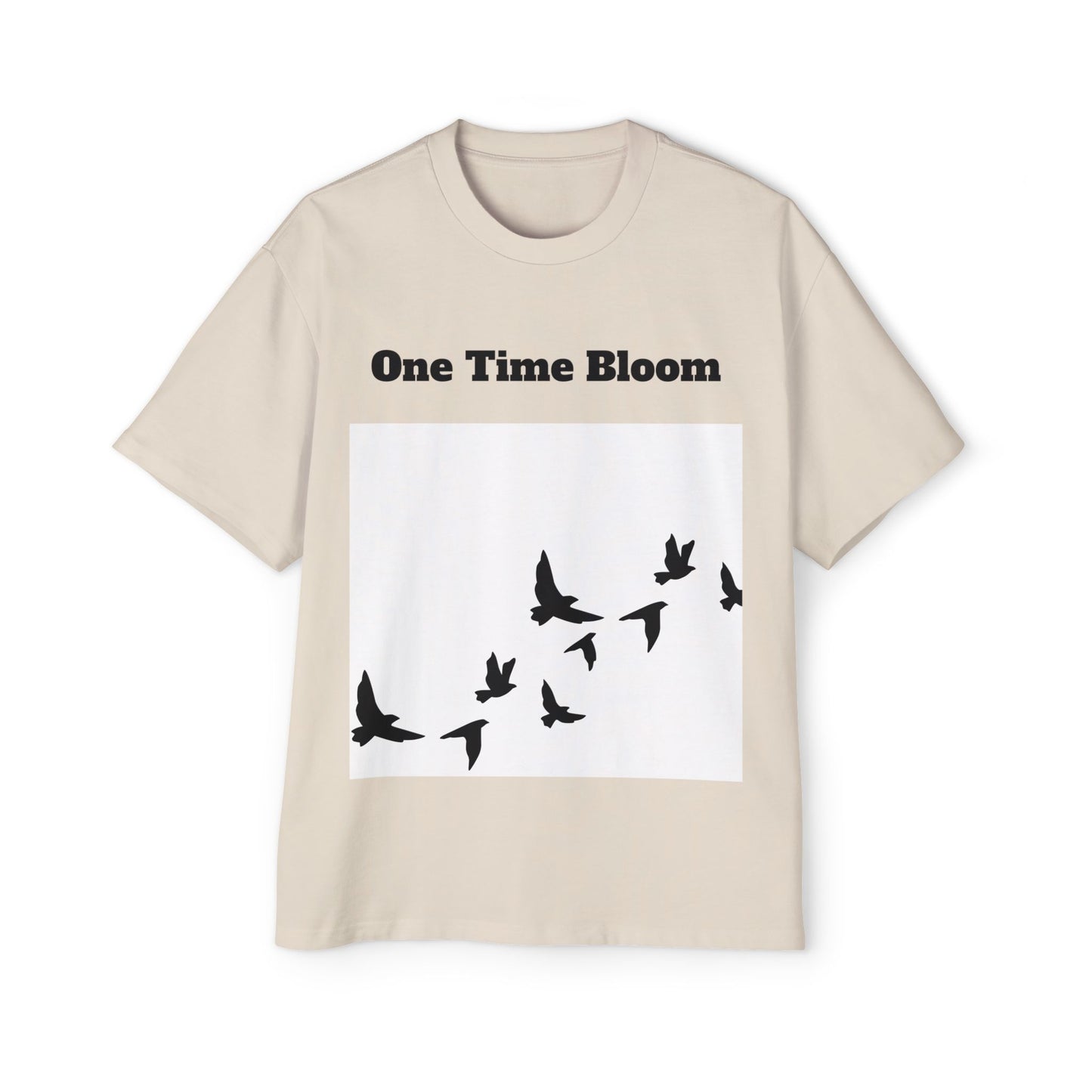 Men's Heavy Oversized Tee - Birds