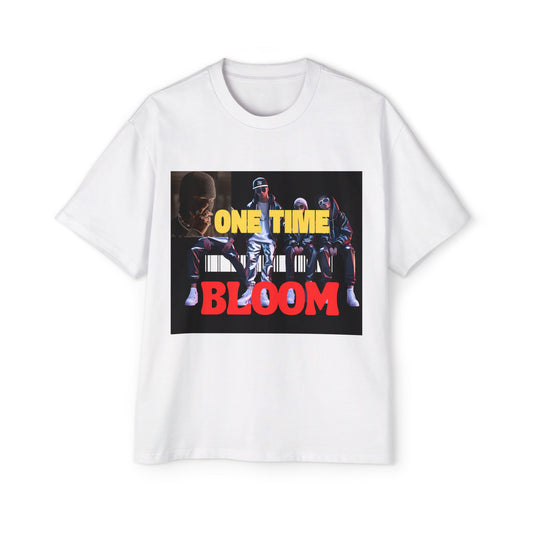 Men's Heavy Oversized Tee - One Time Bloom - Made in Australia