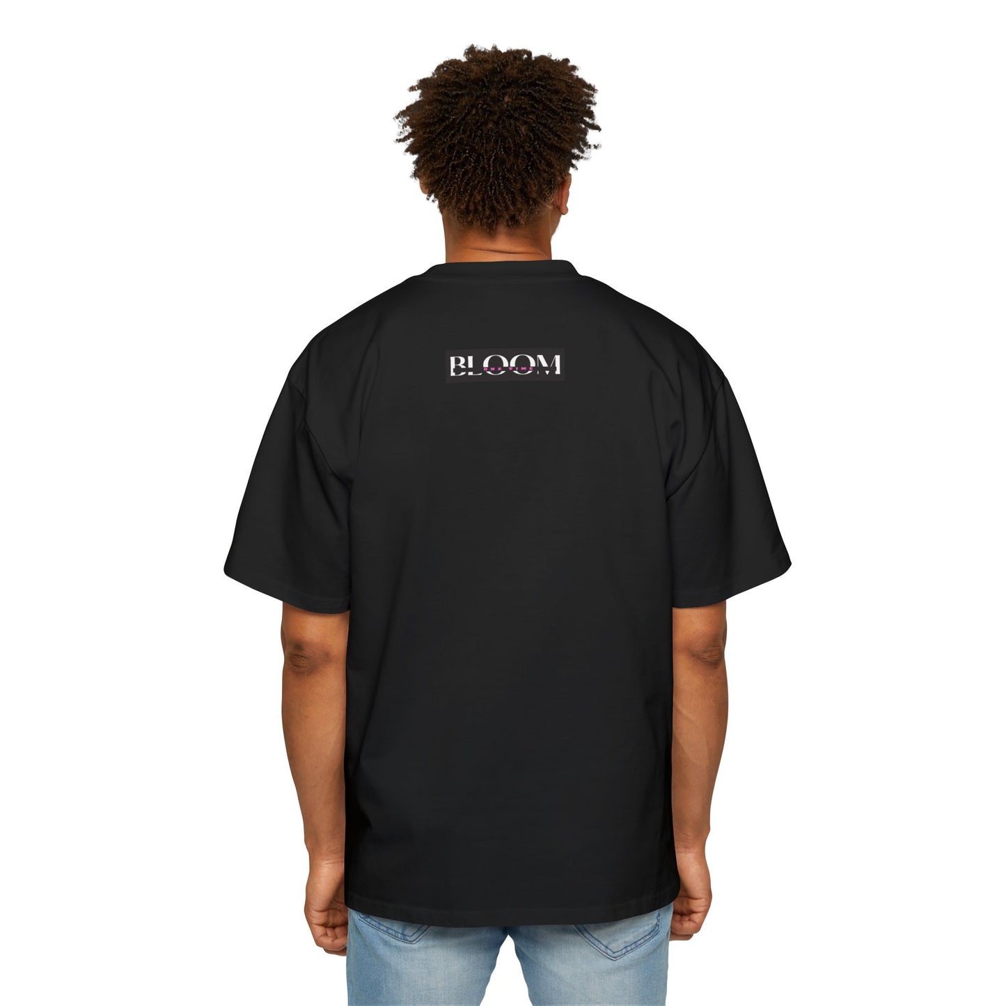 Men's Heavy Oversized Tee - One Time Bloom - Made in Australia