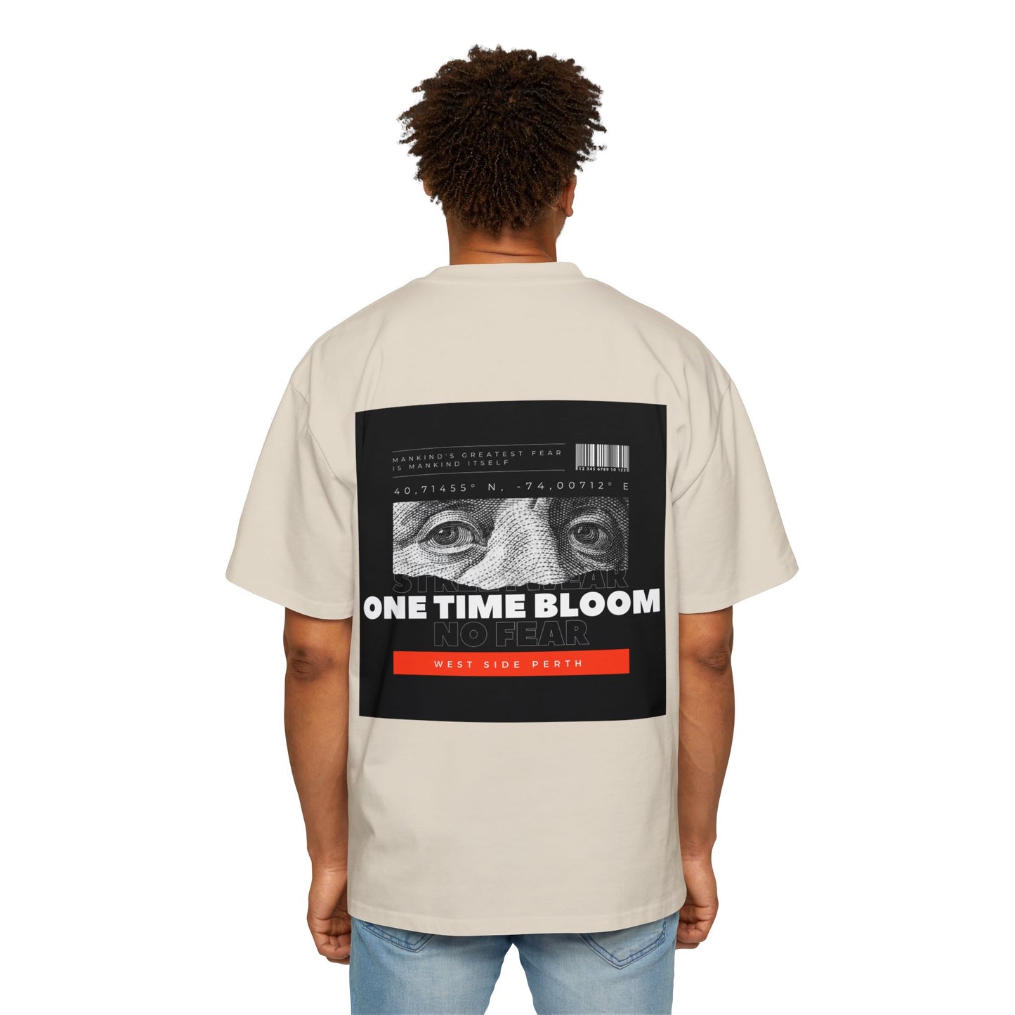 Men's Heavy Oversized Tee - Birds