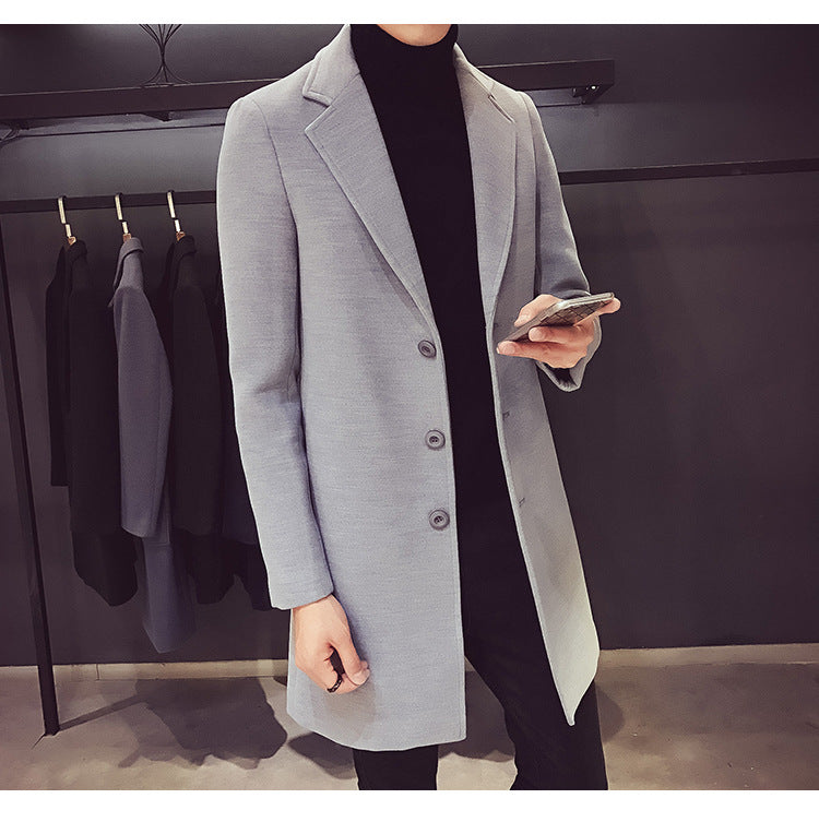 Men's Long Cotton Coat