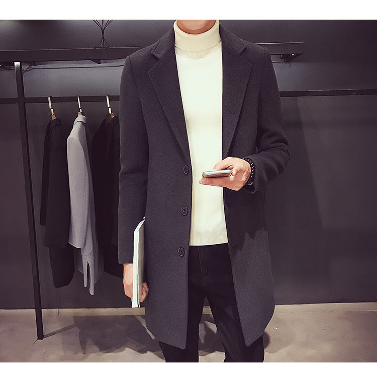 Men's Long Cotton Coat