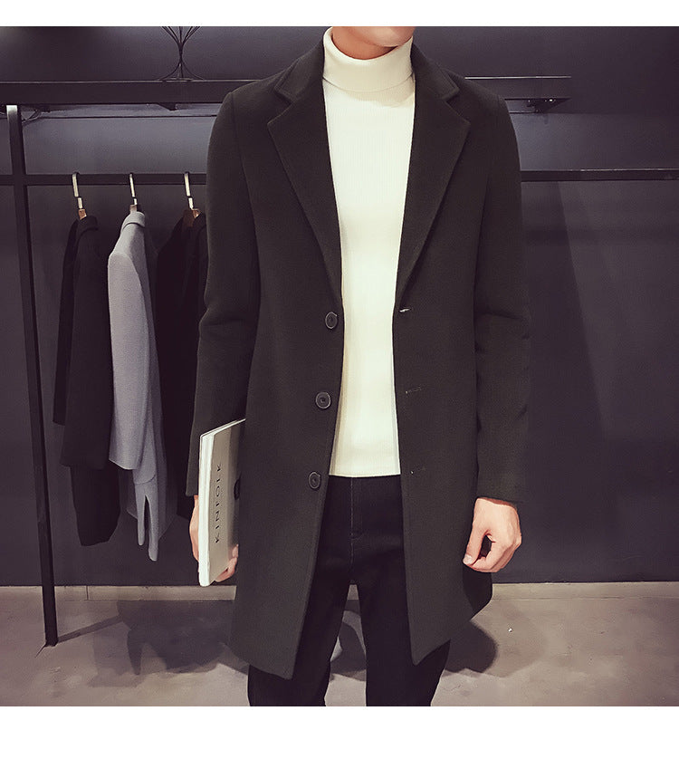 Men's Long Cotton Coat