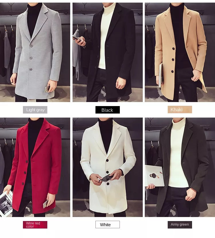 Men's Long Cotton Coat